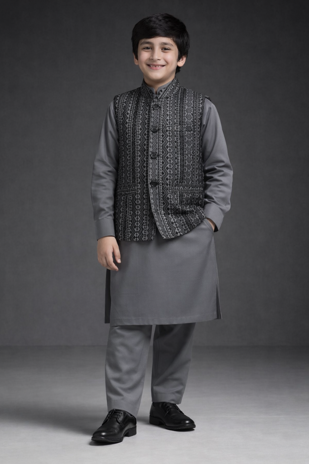 Dark gray Only Waistcoat MW 018