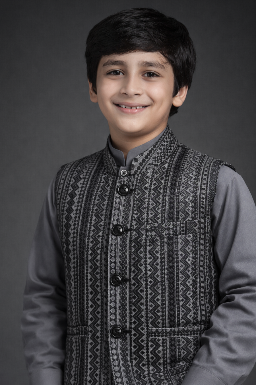 Dark gray Only Waistcoat MW 018