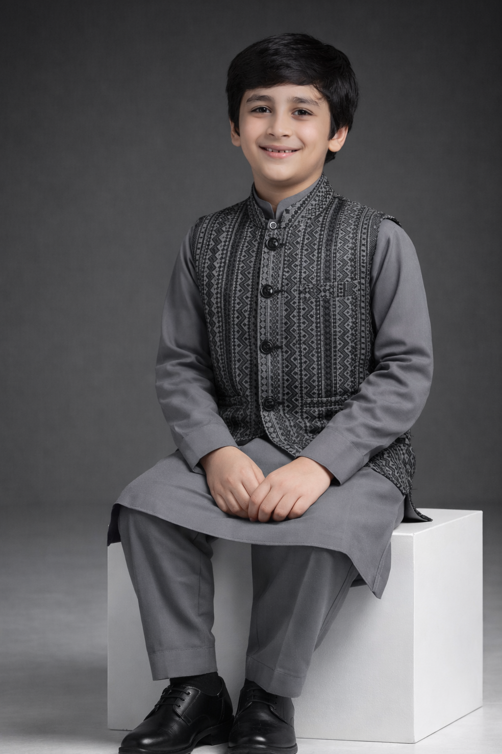 Dark gray Only Waistcoat MW 018