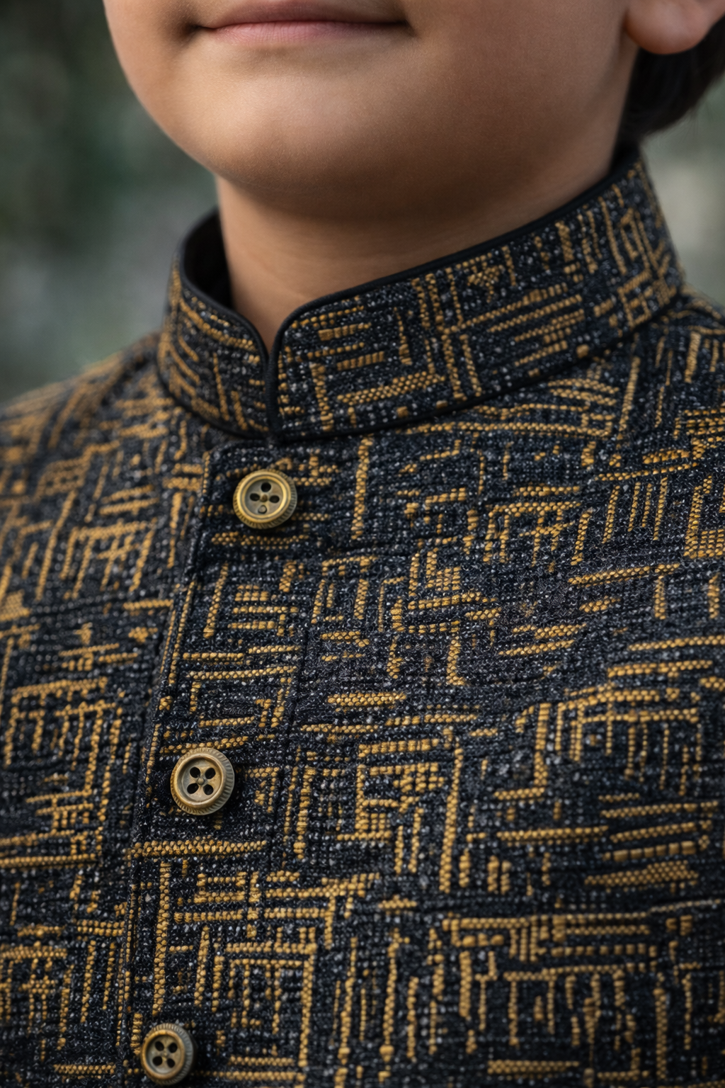 Black & Golden Prince Coat suit MP 01