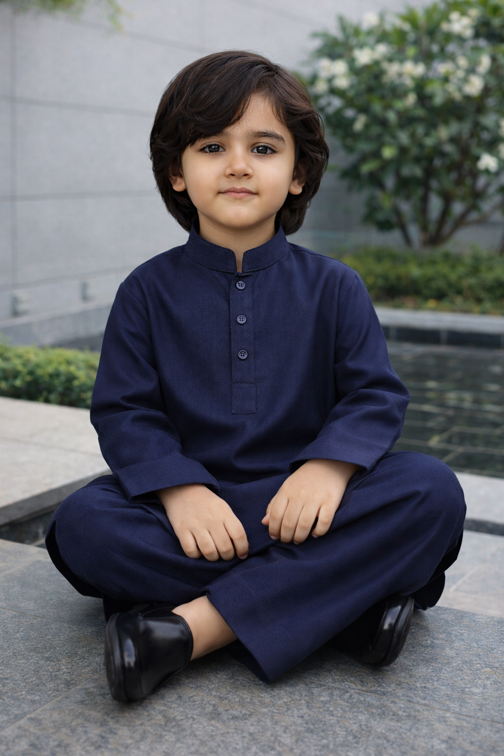 Navy Blue Kurta Trouser MK 11