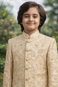 White + Cream Sherwani