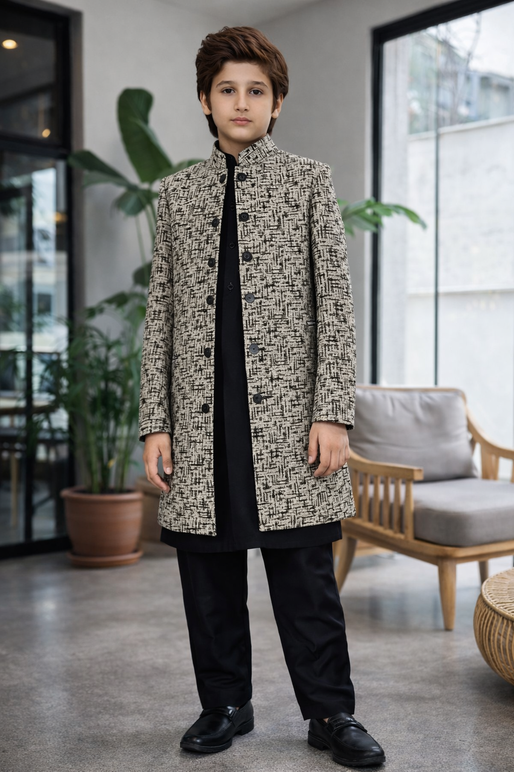 Black Sherwani