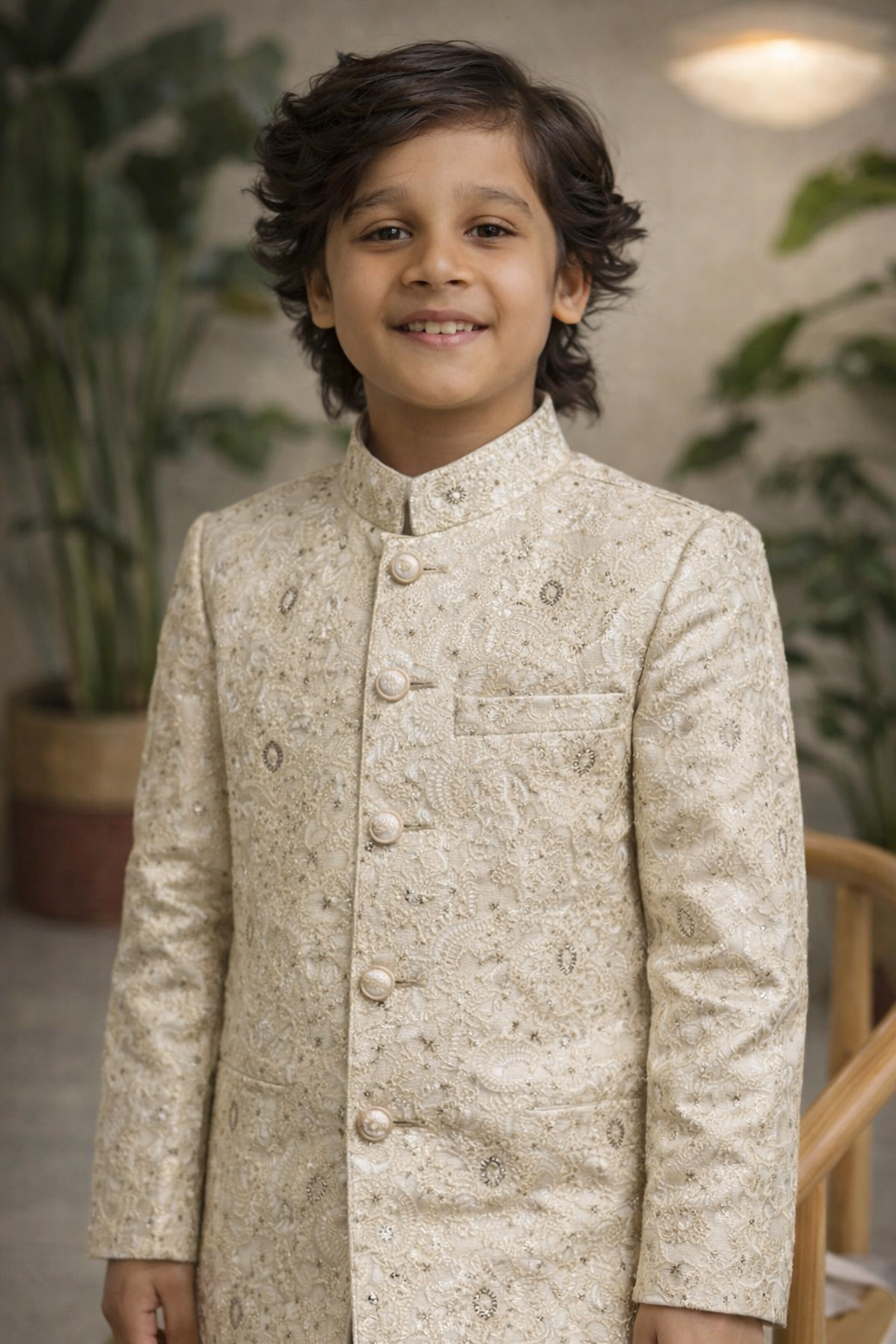 cream  Sherwani MS 03