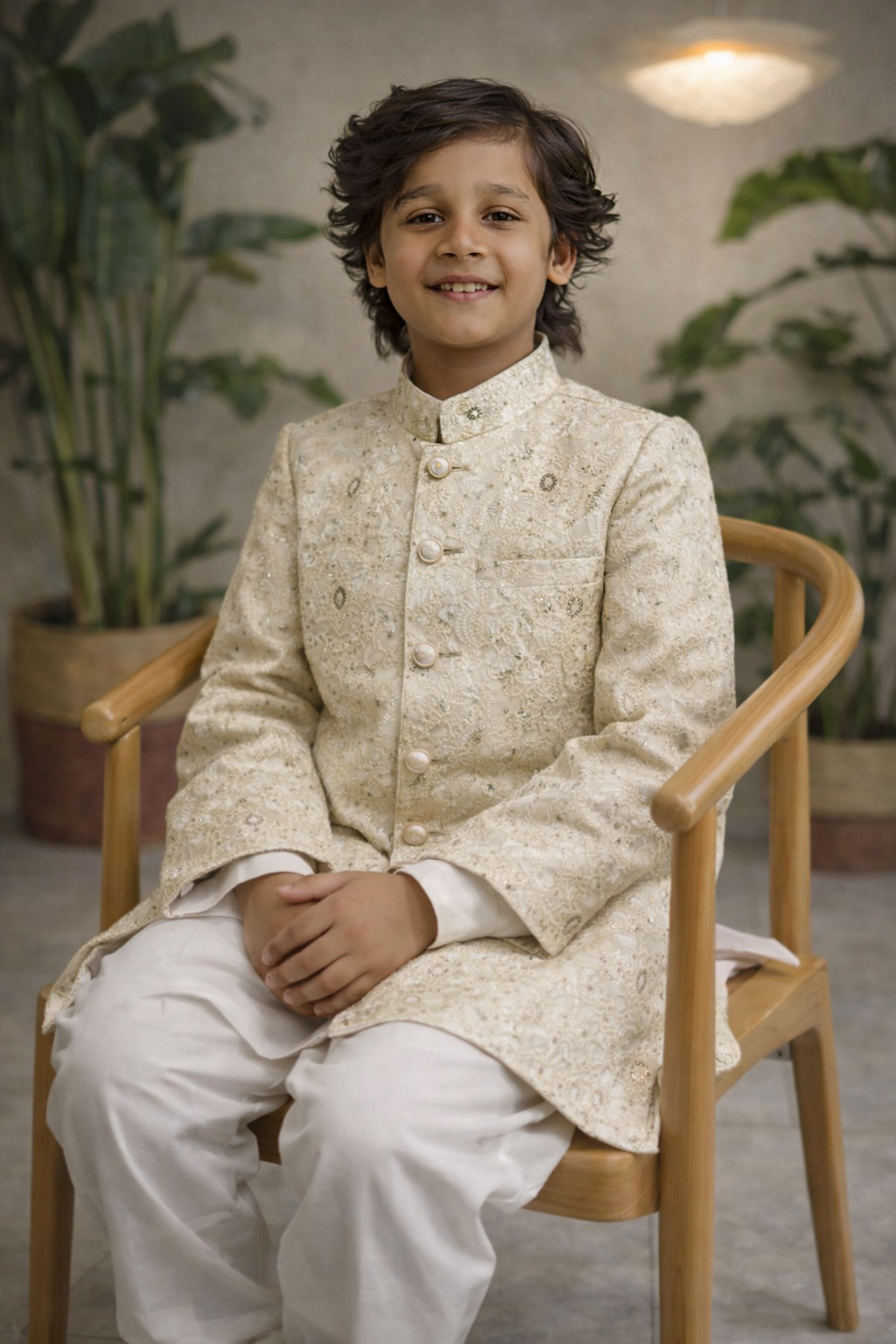 cream  Sherwani MS 03