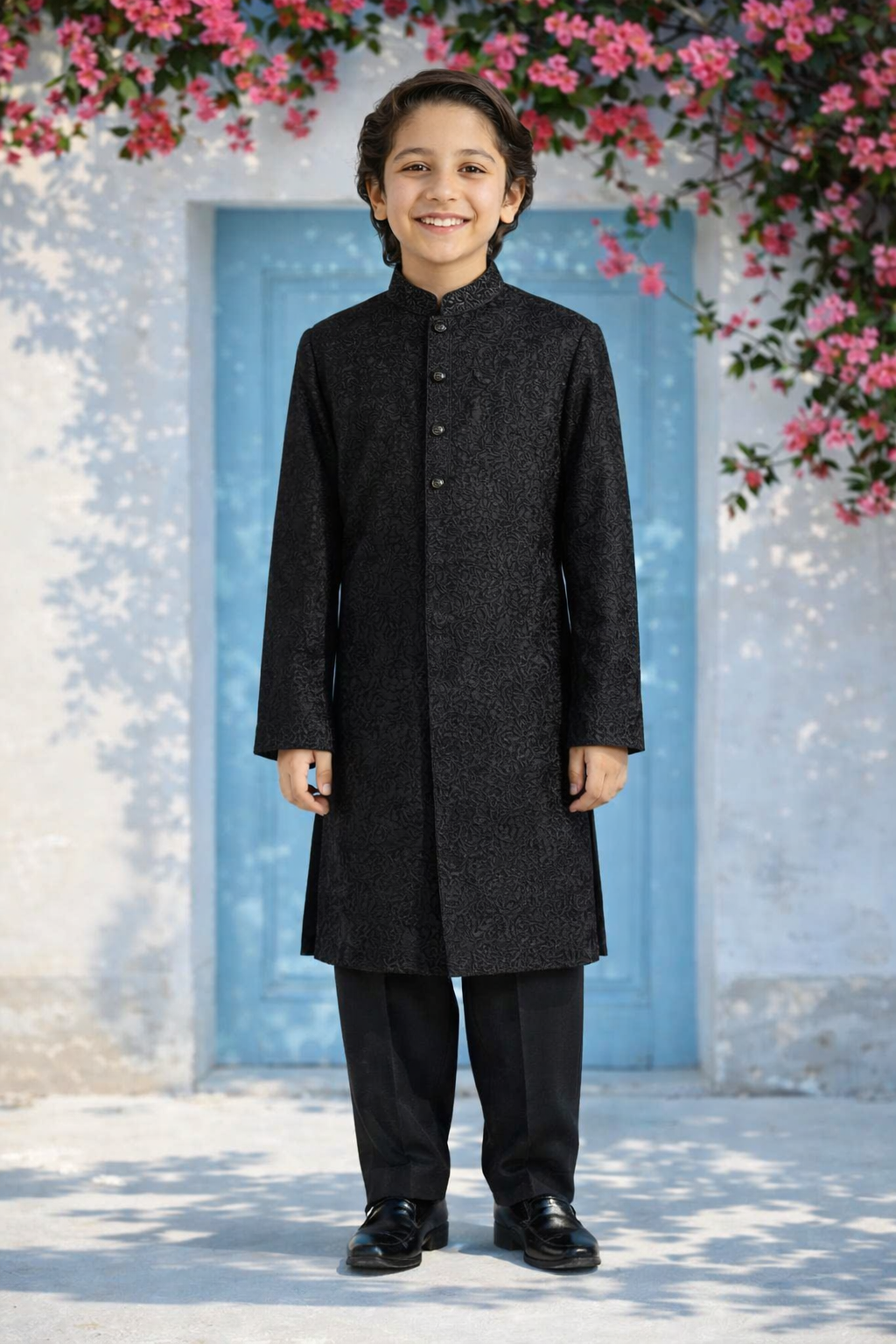black kurta Sherwani 04
