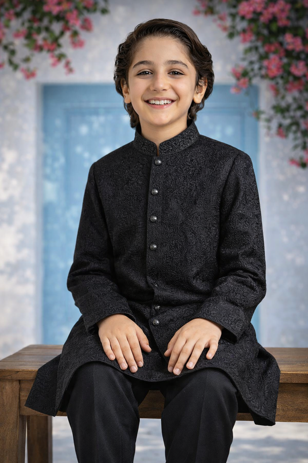 black kurta Sherwani 04