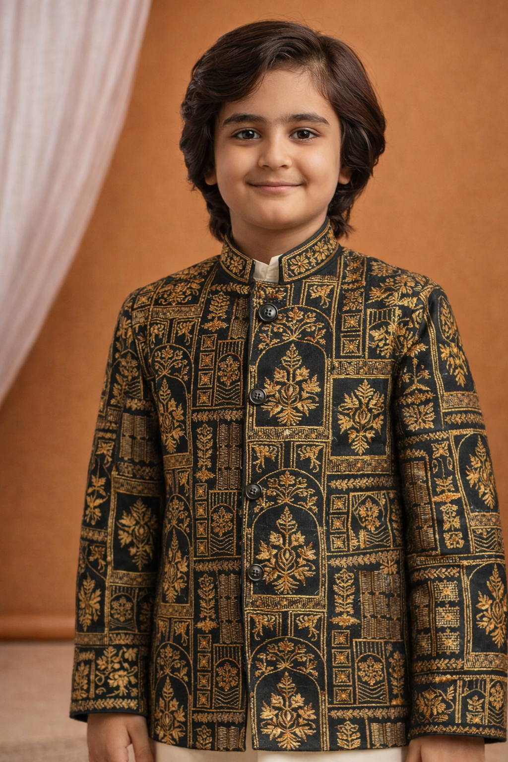 Hot black cream Prince Coat suit MP 02